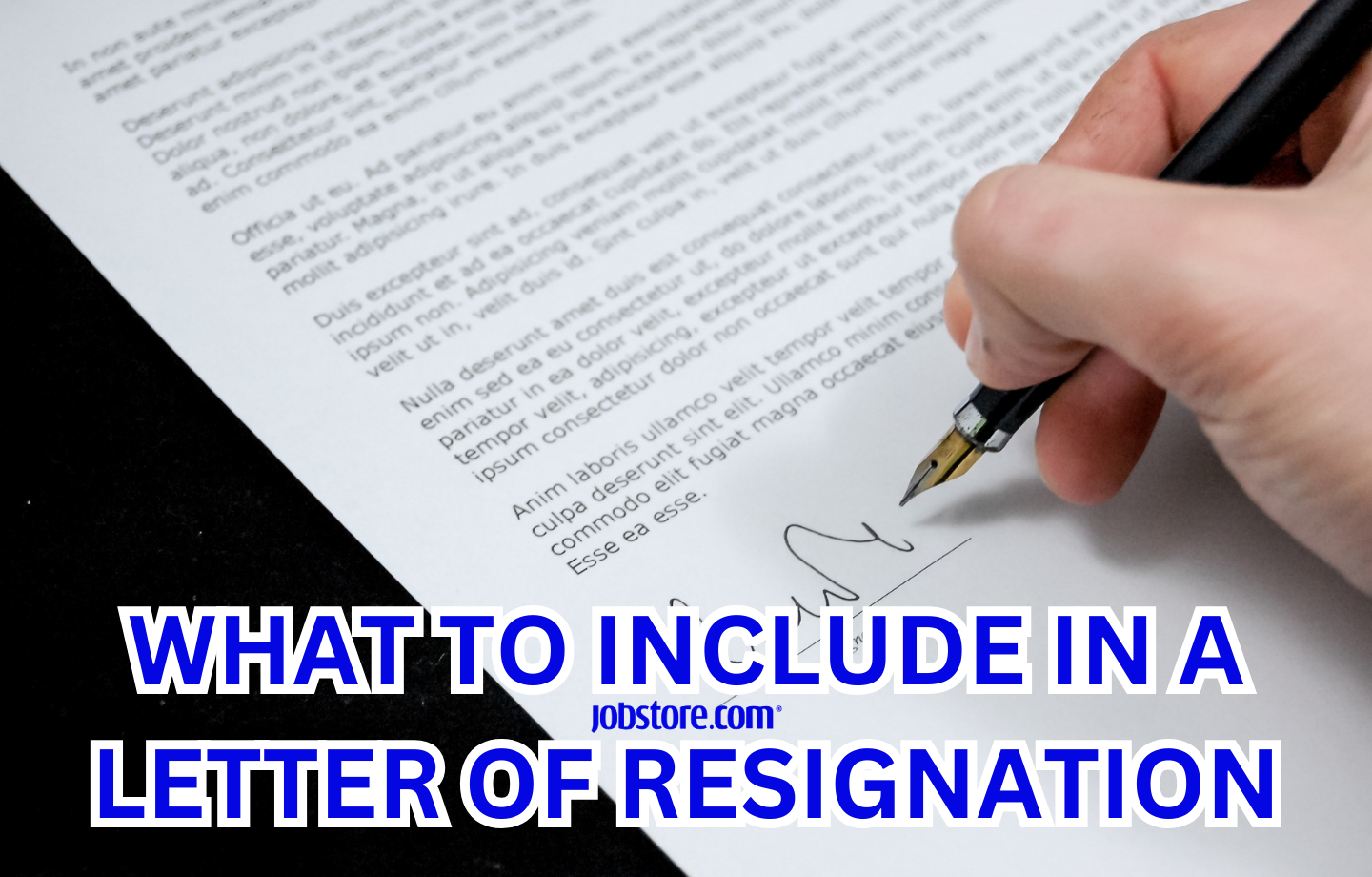 Letter Of Resignation
