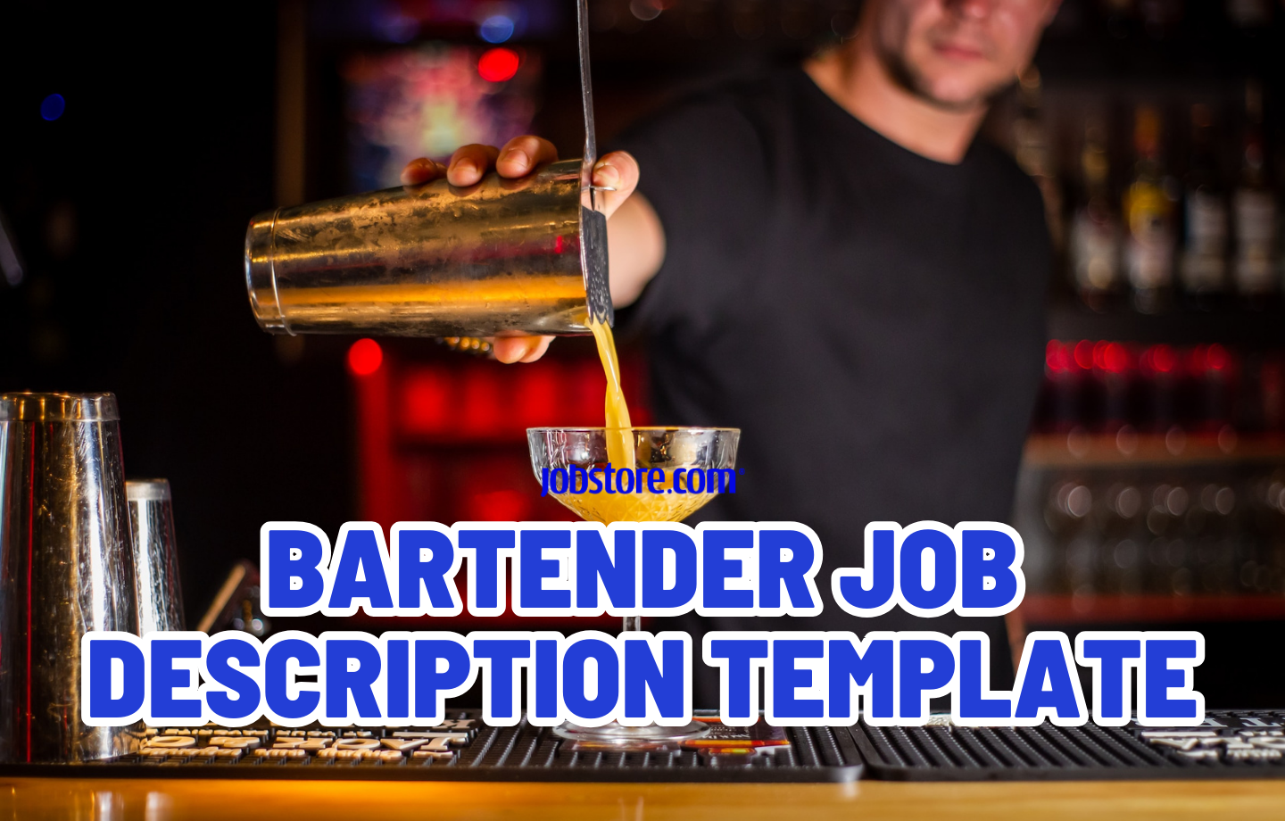 Bartender Job Description Template