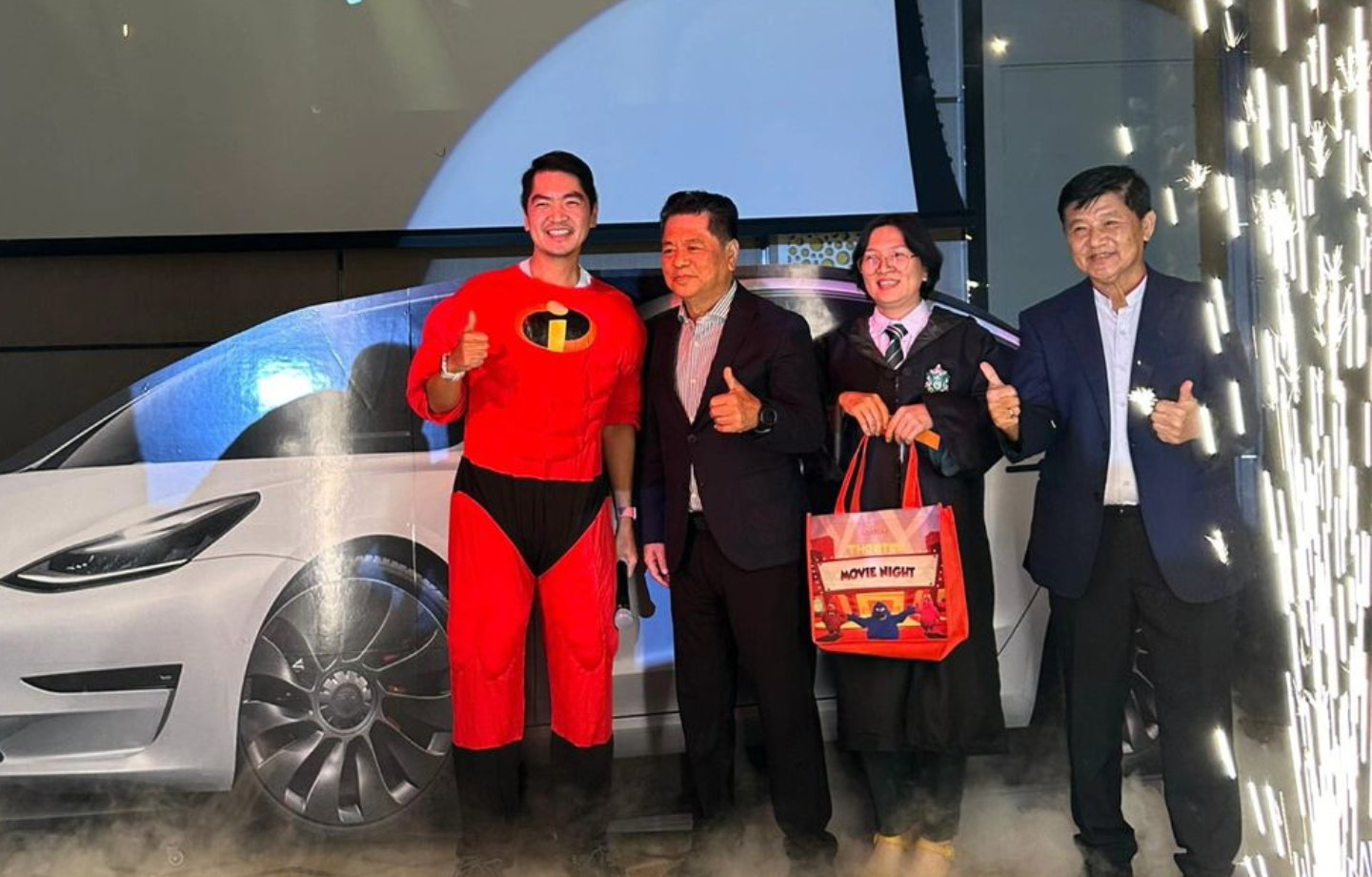 Mamee’s Top Performer Employee Received A Tesla Worth RM200K!
