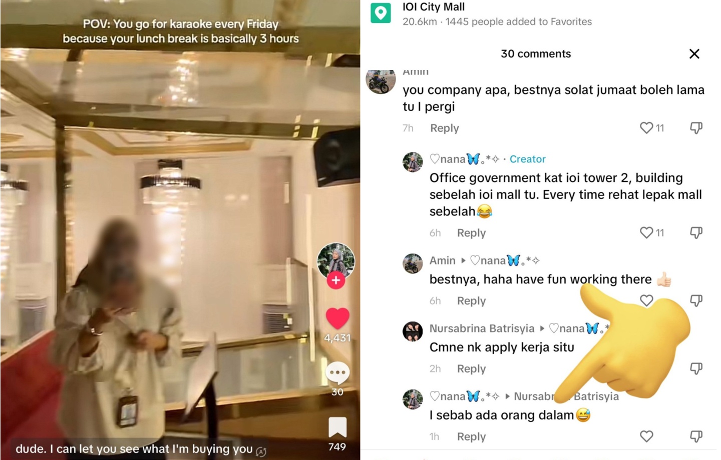 Wanita Ini Mengaku Kerja Kerajaan Guna Orang Dalam & Bangga Dapat Rehat Selama 3 Jam!